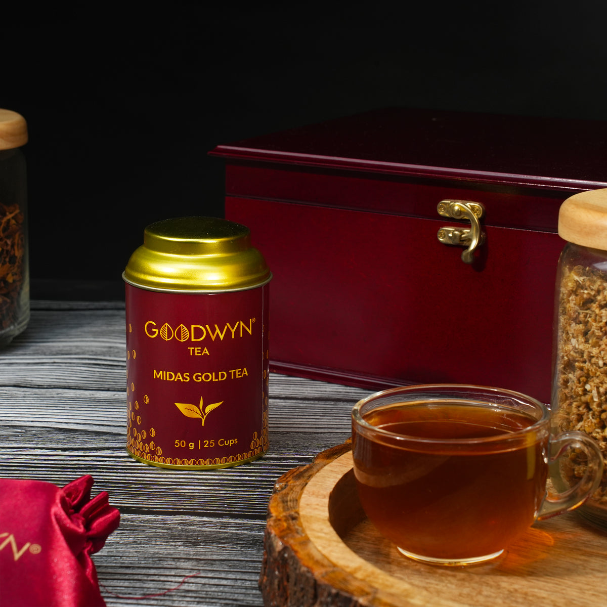 Simmar Gold Tea Goodwyn Midas Gold Tea - Luxury Gifting Tea Blended with Edible Gold ...