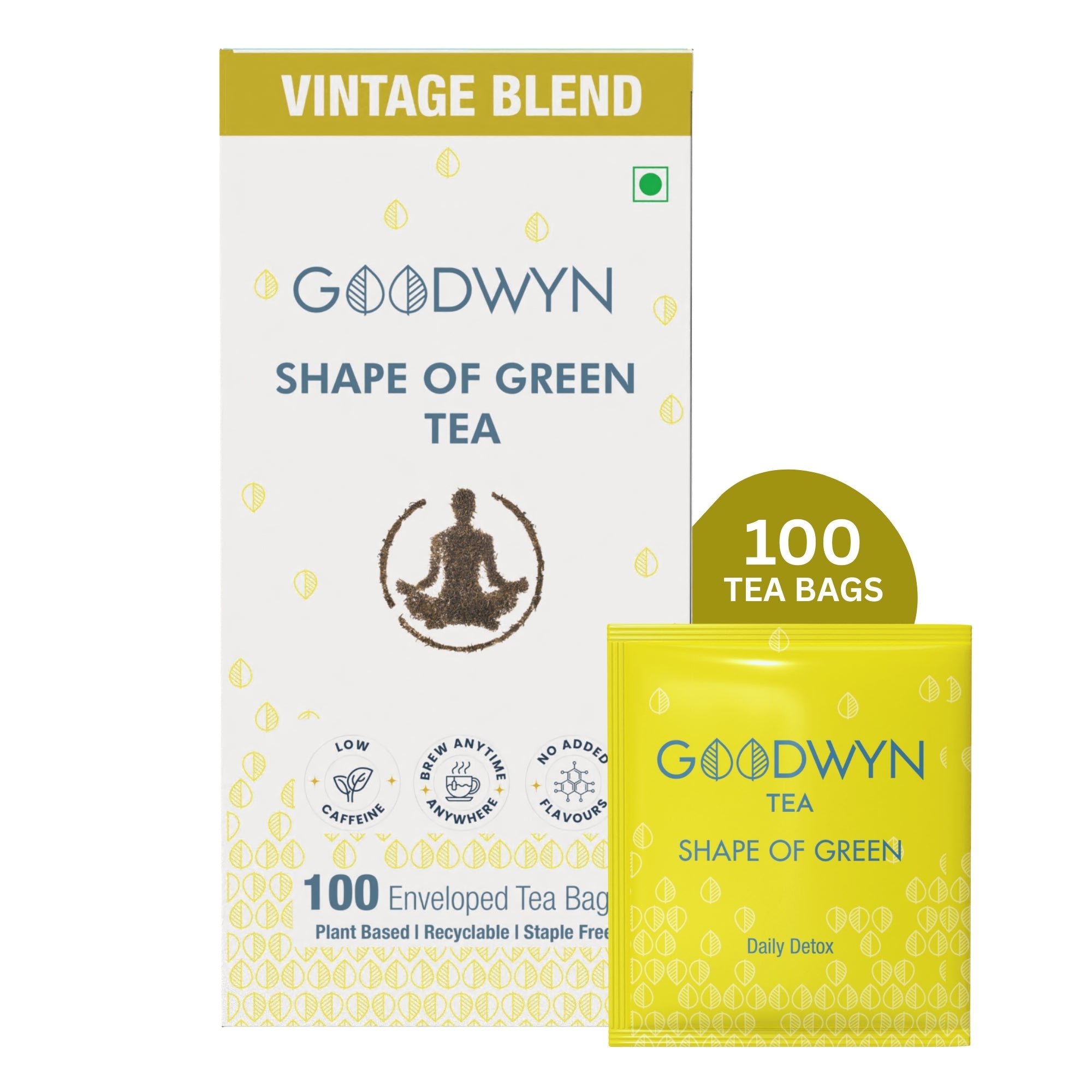 Shape of Green Tea Bags | Assam | Goodwyn Tea – Goodwyn Tea India