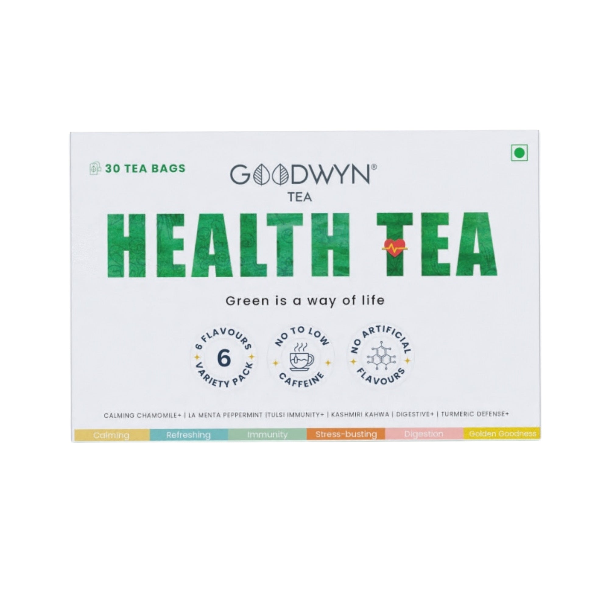 Health Tea Box | Assorted 6 Flavour - Tea Bags | Goodwyn Tea – Goodwyn ...
